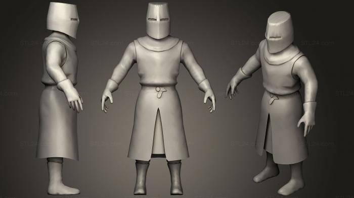 Figurines simple (Templar Knight, STKPR_1263) 3D models for cnc